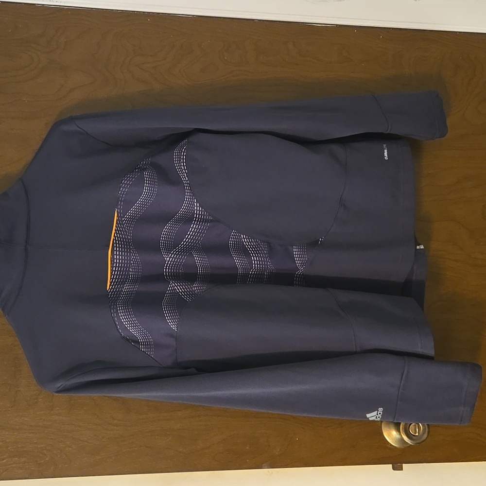 Adidas Black Jacket With Gray Pattern - image 3